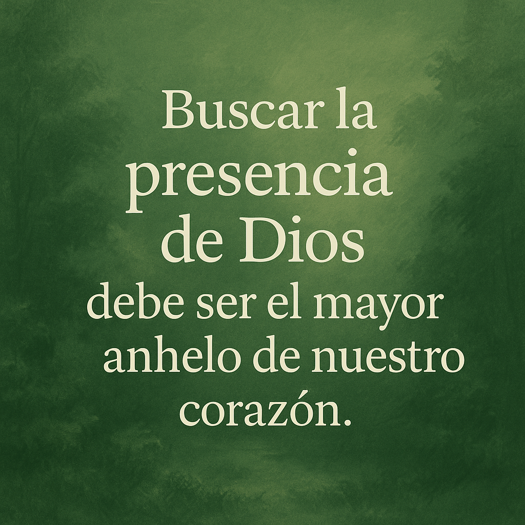 En este momento estás viendo [Bosquejo] Buscando la Presencia de Dios