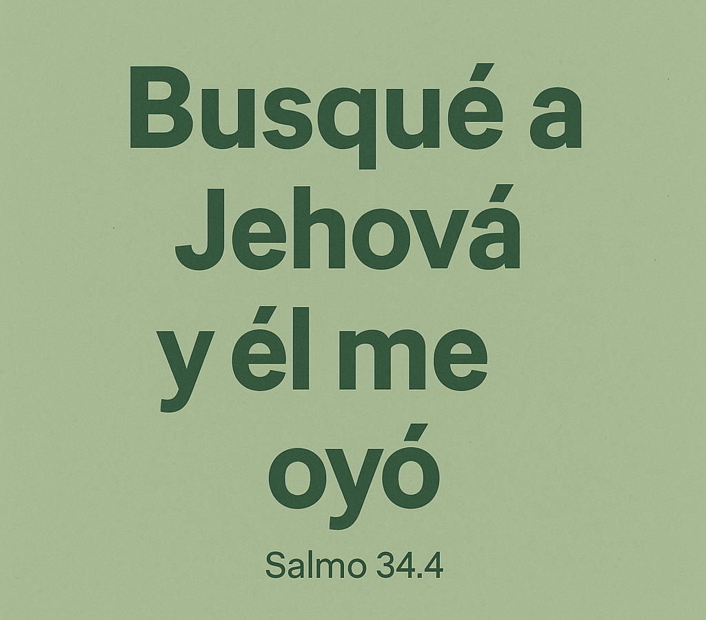 [Bosquejo] Busqué a Jehová y Él me Hoyo